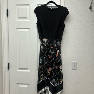 White House Black Market Butterfly dress Size 10